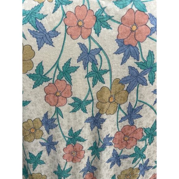 Vintage 80's Diane Dickinson for Gentillesse Silk Floral Wrap Dress Size Medium - Picture 7 of 8